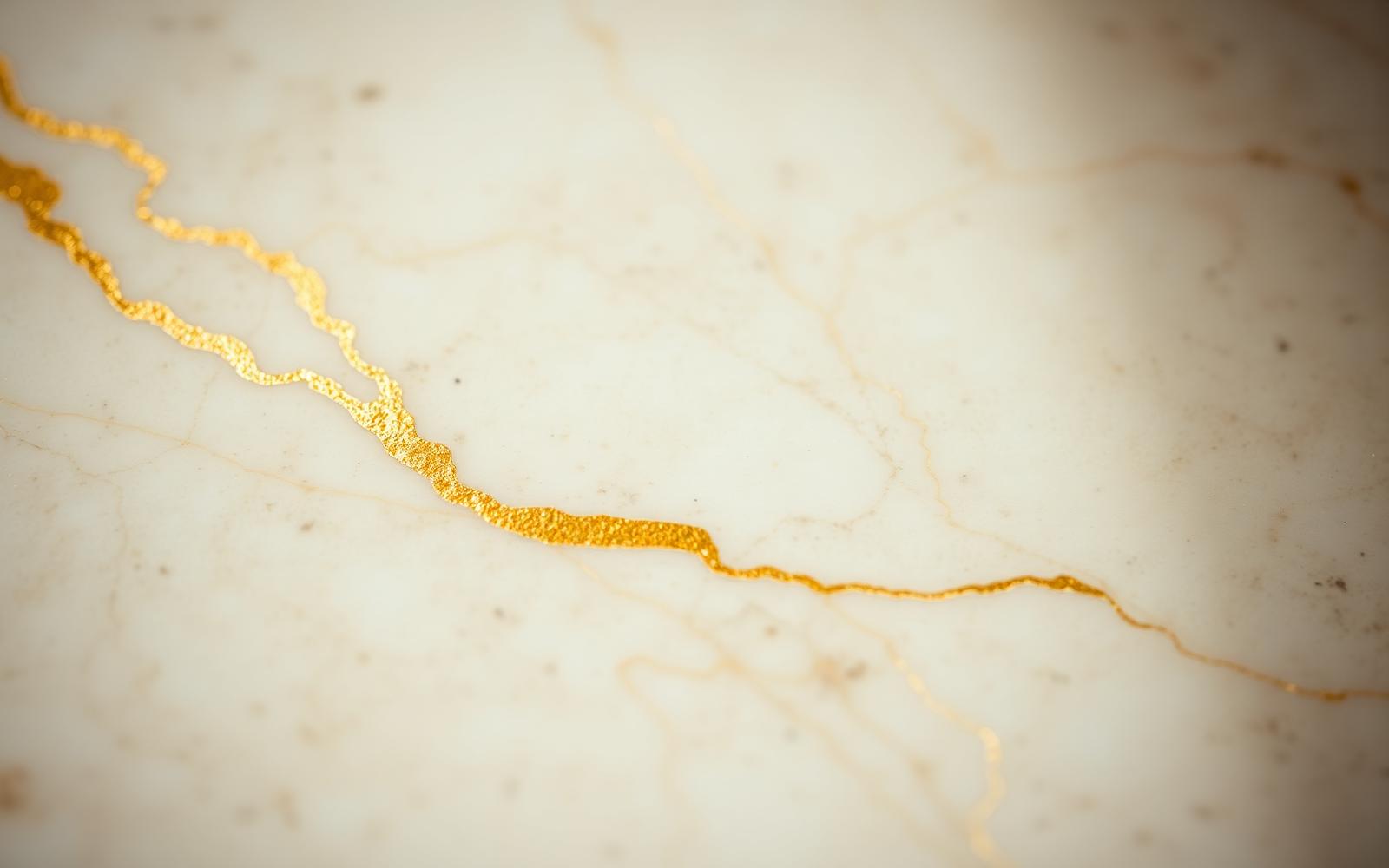 Polished cream marble with delicate gold veining